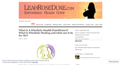Desktop Screenshot of leahroseduke.wordpress.com