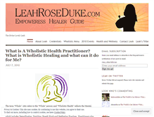 Tablet Screenshot of leahroseduke.wordpress.com