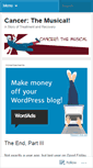 Mobile Screenshot of cancerthemusical.wordpress.com