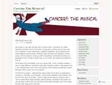 Tablet Screenshot of cancerthemusical.wordpress.com