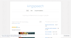 Desktop Screenshot of kingspeech.wordpress.com
