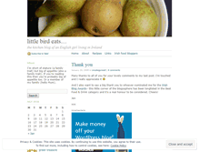 Tablet Screenshot of littlebirdeats.wordpress.com