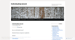 Desktop Screenshot of individualiojiimone.wordpress.com
