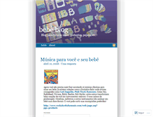 Tablet Screenshot of bebeblog.wordpress.com