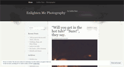 Desktop Screenshot of enlightenmephotography.wordpress.com