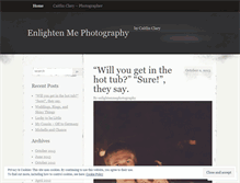 Tablet Screenshot of enlightenmephotography.wordpress.com
