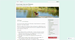 Desktop Screenshot of countrylifebydesign.wordpress.com