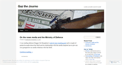 Desktop Screenshot of gazthejourno.wordpress.com