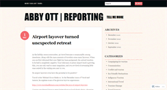 Desktop Screenshot of abbyottreporting.wordpress.com