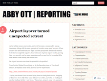 Tablet Screenshot of abbyottreporting.wordpress.com