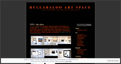 Desktop Screenshot of hullabalooartspace.wordpress.com