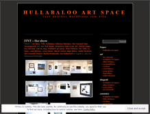 Tablet Screenshot of hullabalooartspace.wordpress.com