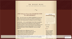 Desktop Screenshot of drroles.wordpress.com