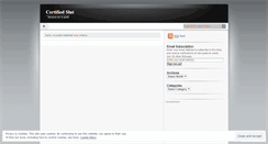 Desktop Screenshot of certifiedslut.wordpress.com