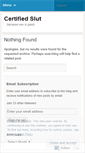 Mobile Screenshot of certifiedslut.wordpress.com