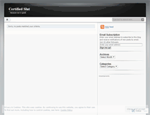 Tablet Screenshot of certifiedslut.wordpress.com