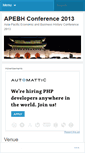 Mobile Screenshot of apebh2013.wordpress.com
