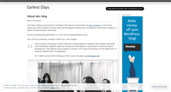 Desktop Screenshot of earliestdays.wordpress.com