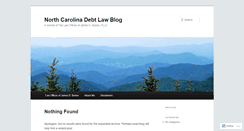 Desktop Screenshot of ncdebtlaw.wordpress.com