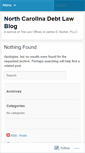 Mobile Screenshot of ncdebtlaw.wordpress.com