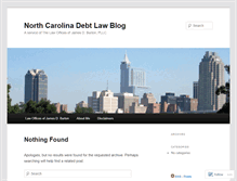 Tablet Screenshot of ncdebtlaw.wordpress.com