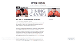 Desktop Screenshot of diningchamps.wordpress.com