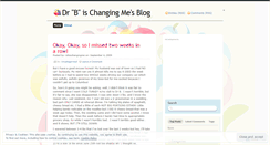 Desktop Screenshot of drbischangingme.wordpress.com