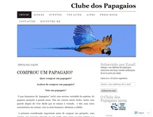 Tablet Screenshot of clubedospapagaios.wordpress.com