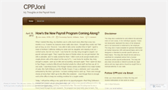Desktop Screenshot of cppjoni.wordpress.com