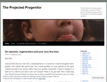 Tablet Screenshot of projectedprogenitor.wordpress.com