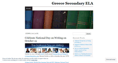 Desktop Screenshot of greecesecondaryela.wordpress.com