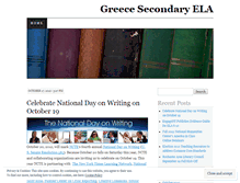 Tablet Screenshot of greecesecondaryela.wordpress.com