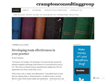 Tablet Screenshot of cramptonconsultinggroup.wordpress.com