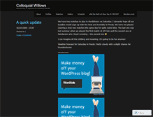 Tablet Screenshot of colloquialwillows.wordpress.com