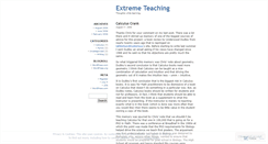 Desktop Screenshot of extremeteaching.wordpress.com