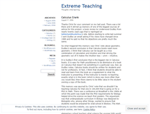 Tablet Screenshot of extremeteaching.wordpress.com