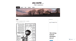 Desktop Screenshot of anyworld.wordpress.com