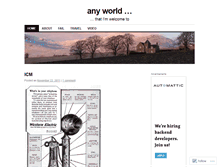 Tablet Screenshot of anyworld.wordpress.com