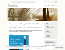 Tablet Screenshot of ocawareness.wordpress.com