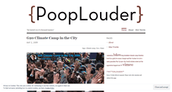 Desktop Screenshot of pooplouder.wordpress.com