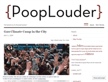 Tablet Screenshot of pooplouder.wordpress.com