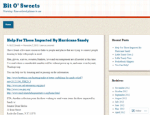 Tablet Screenshot of bitosweets.wordpress.com