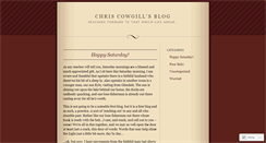Desktop Screenshot of chriscowgill.wordpress.com