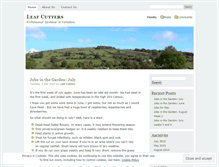 Tablet Screenshot of leafcutters.wordpress.com