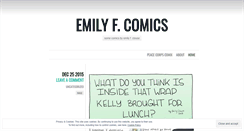 Desktop Screenshot of emilyfcomics.wordpress.com