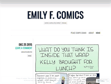 Tablet Screenshot of emilyfcomics.wordpress.com