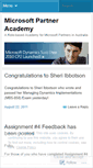 Mobile Screenshot of msaupartneracademy.wordpress.com