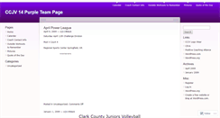 Desktop Screenshot of ccjv14purple.wordpress.com