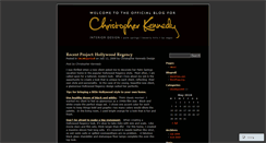 Desktop Screenshot of christopherkennedydesign.wordpress.com