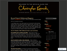 Tablet Screenshot of christopherkennedydesign.wordpress.com